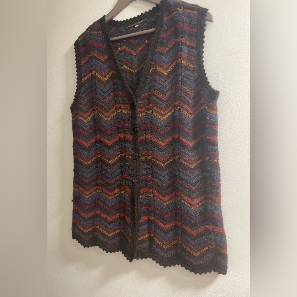 Peruvian Connection Chevron Knit Cardigan